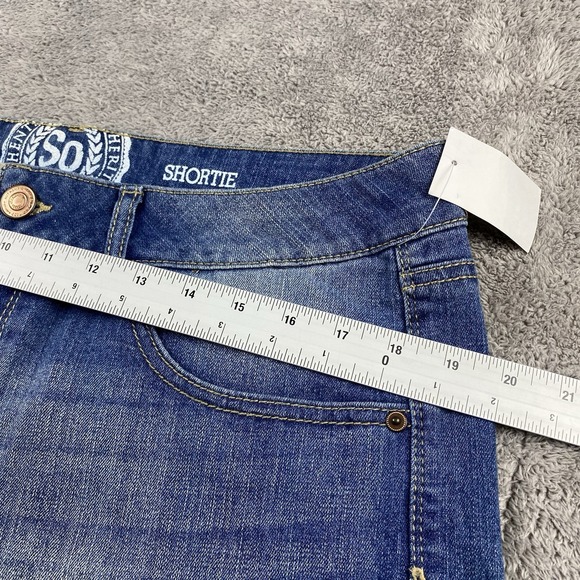 SO Stretch Shorts Womens 15 Blue Low Rise Shortie 2.5 Inch NWT - Picture 6 of 14